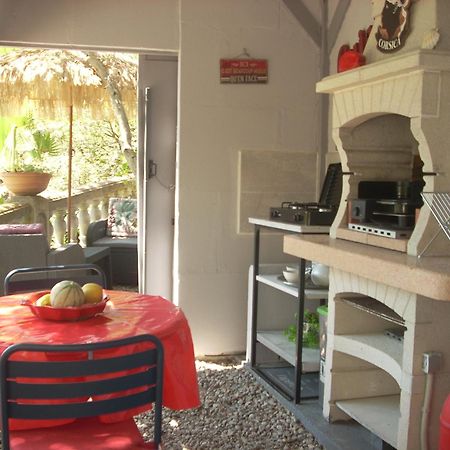 Chambre Independante Climatisee, Cuisine D'Ete, Piscine Sartène Dış mekan fotoğraf