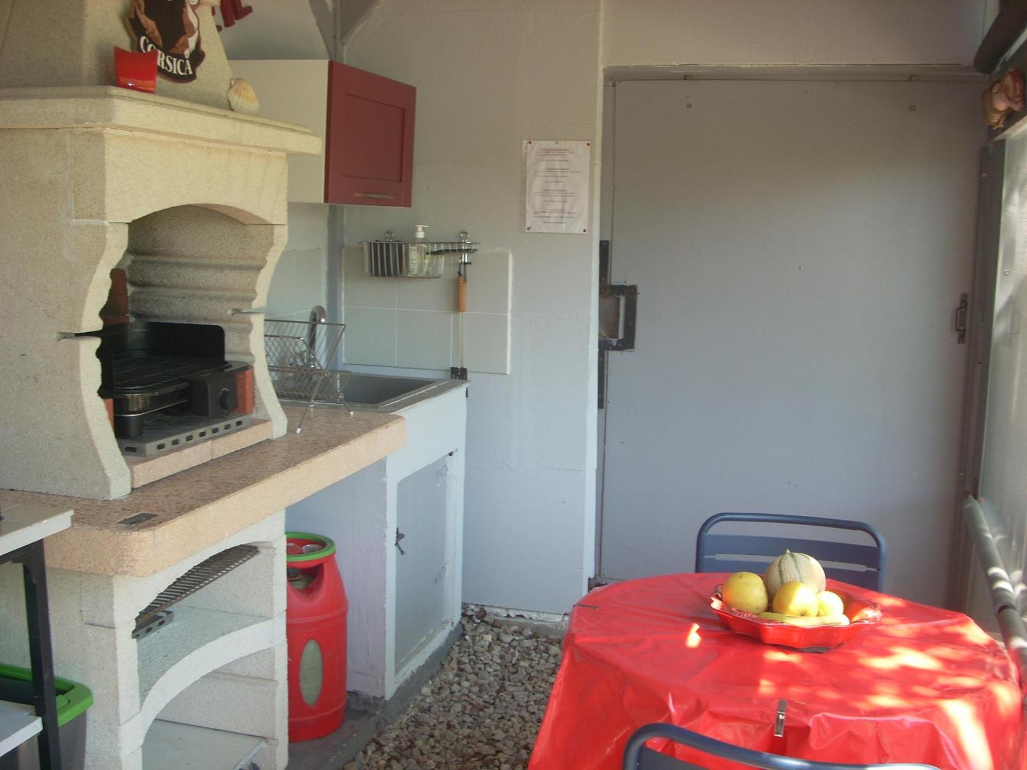 Chambre Independante Climatisee, Cuisine D'Ete, Piscine Sartène Dış mekan fotoğraf